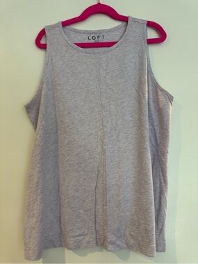 LOFT Heather Light Violet Purple Sleeveless Tank